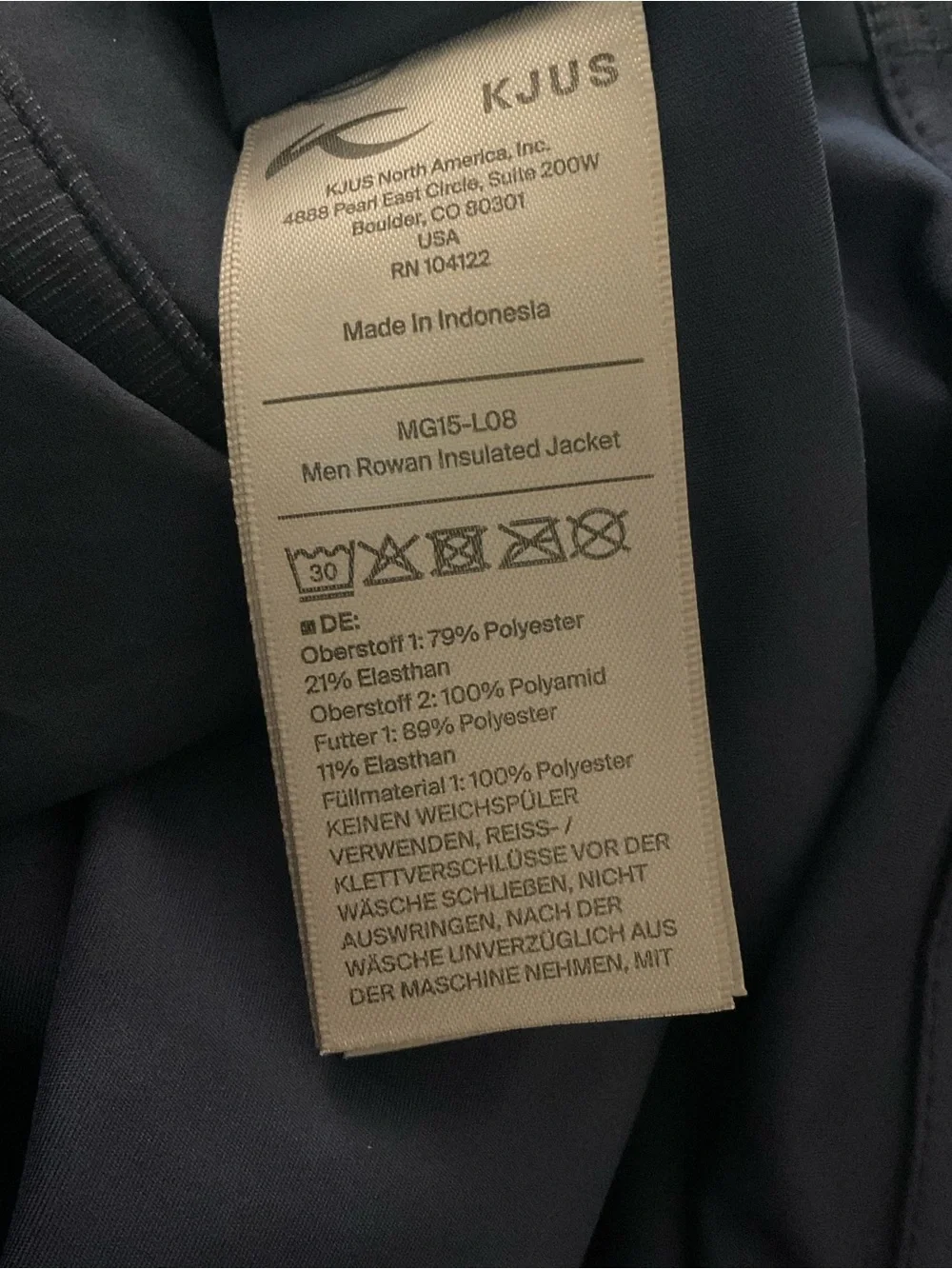 KJUS Men’s Rowan Insulated Jacket M NWT Golf